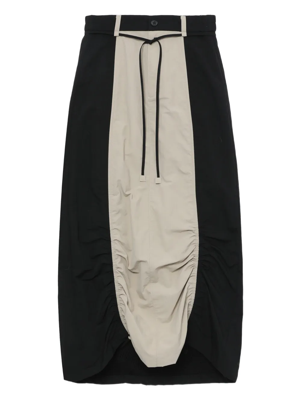Bapy By *a Bathing Ape® Drawstring Panelled Skirt In Black
