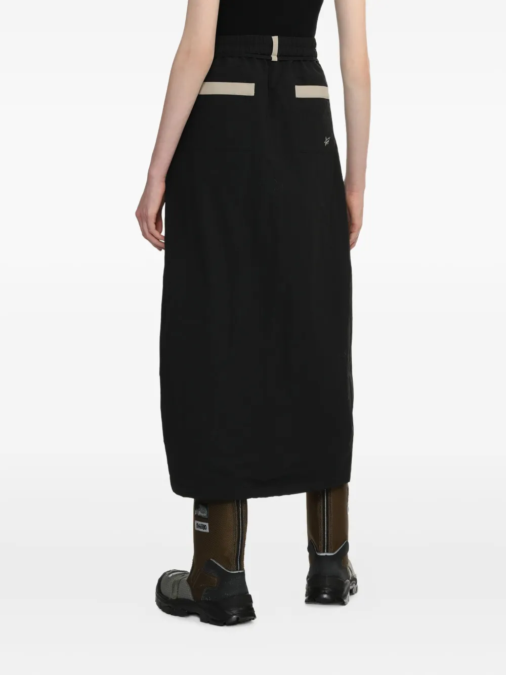 Bapy By *a Bathing Ape® Drawstring Panelled Skirt In Black