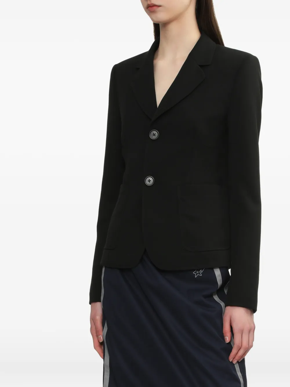 BAPY BY *A BATHING APE Blazer met zak en knoop aan de voorkant Zwart