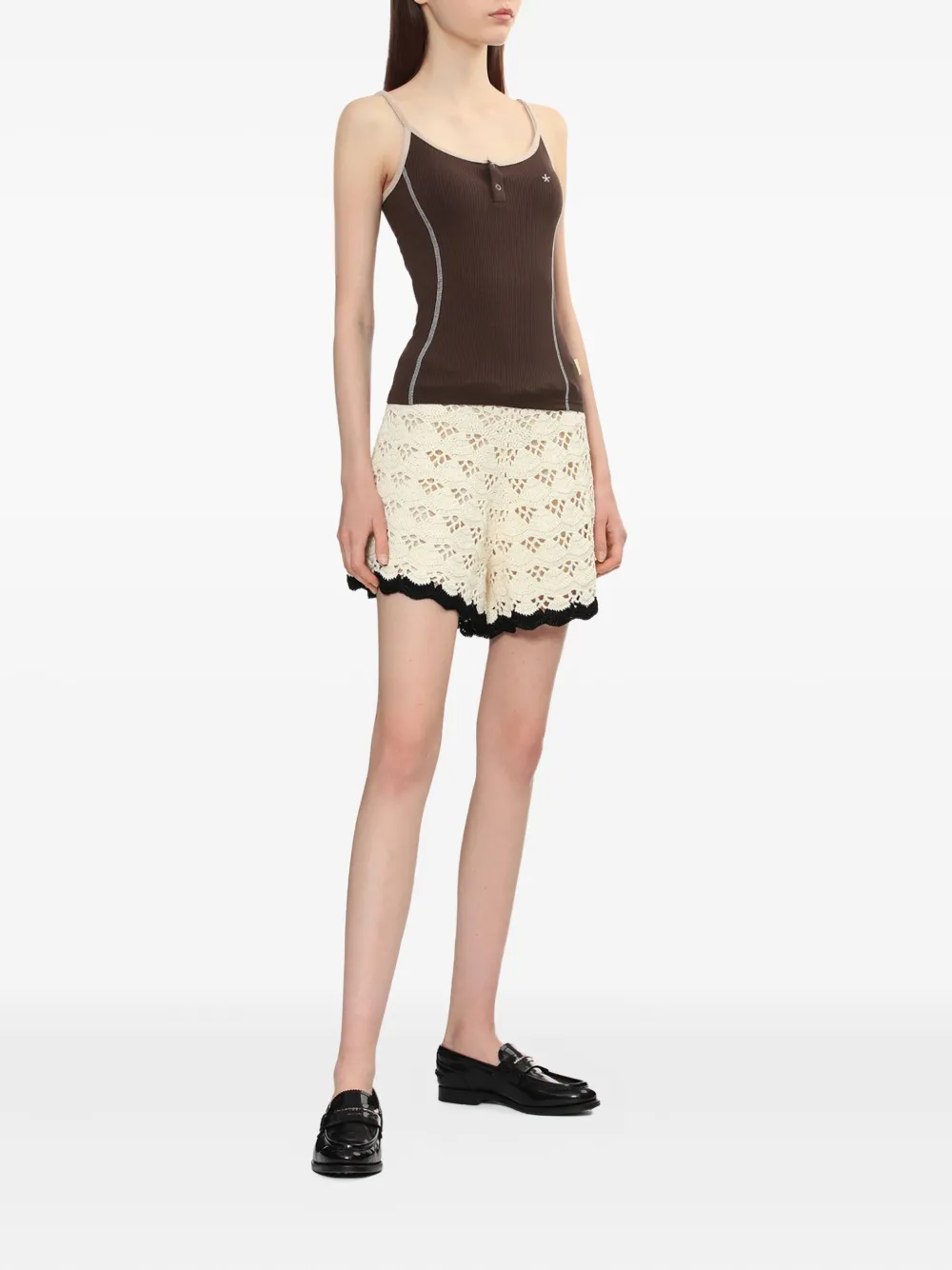 BAPY BY *A BATHING APE® ribbed press stud-fastening top | Vests & Tank Tops | Image 2