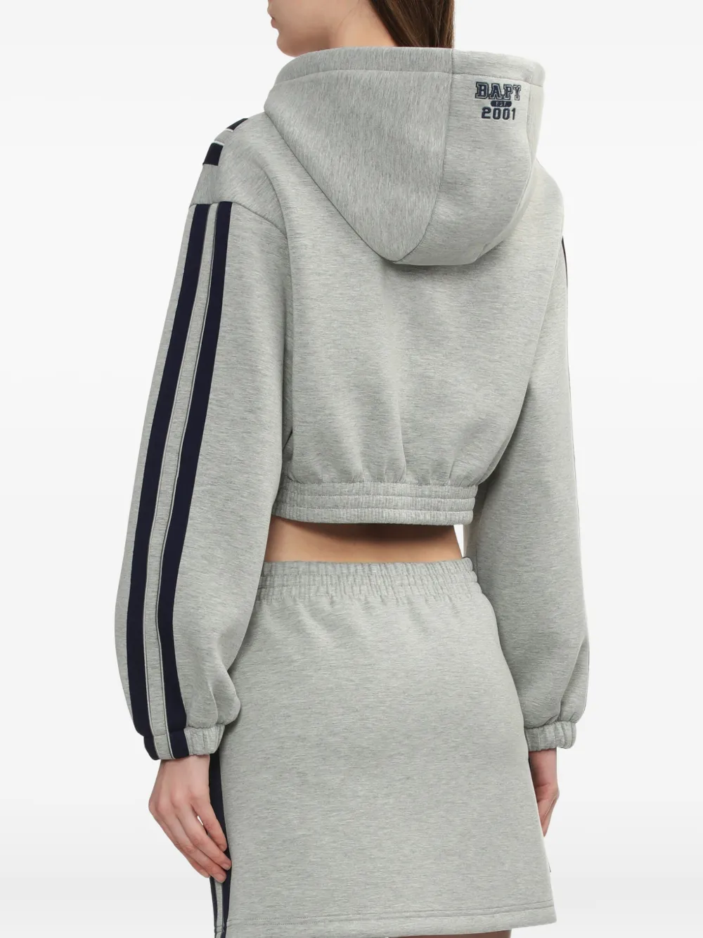 Bapy By *a Bathing Ape® Star-stripe Hooded Jacket In Gray
