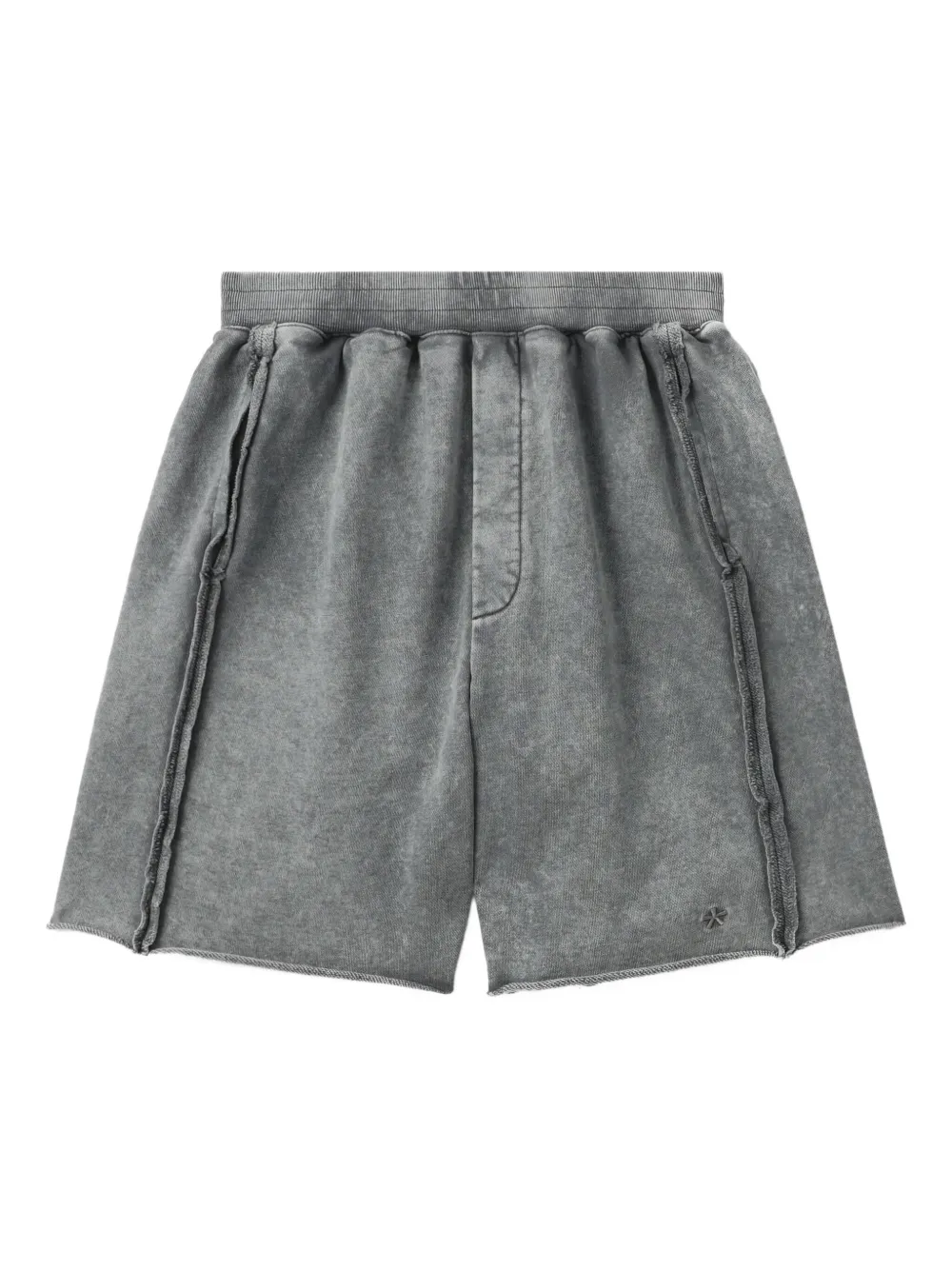 Bapy By *a Bathing Ape® Elastic-waist Rolled-edge Shorts In Gray
