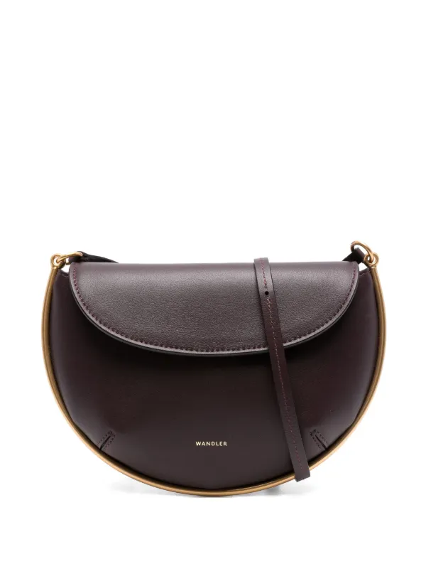 WANDLER ネイビー レザー ハンドバッグ