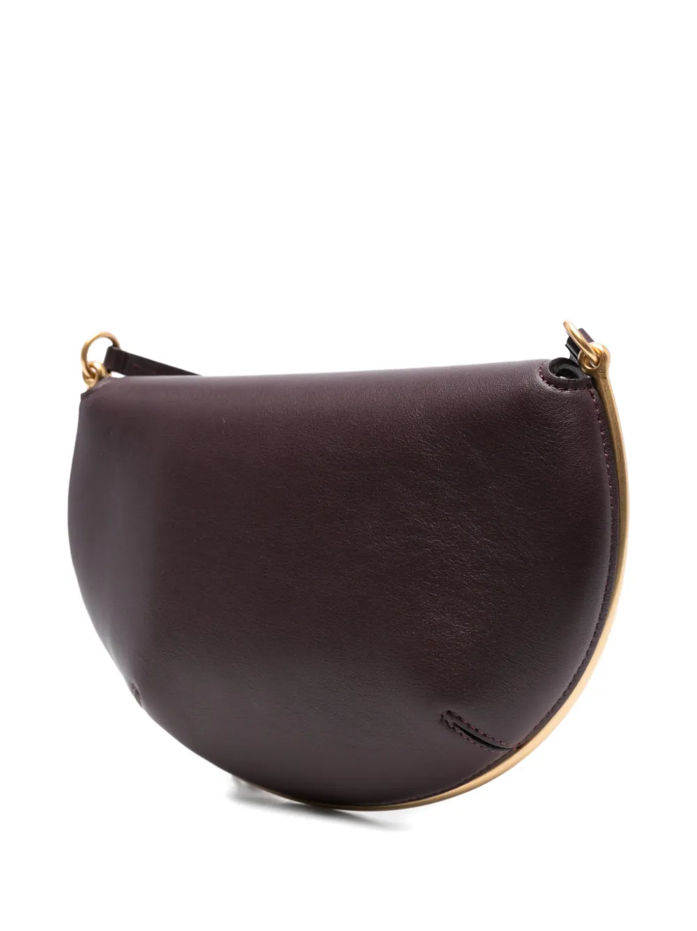 Wandler mini Kate crescent-frame calf leather bag Rood