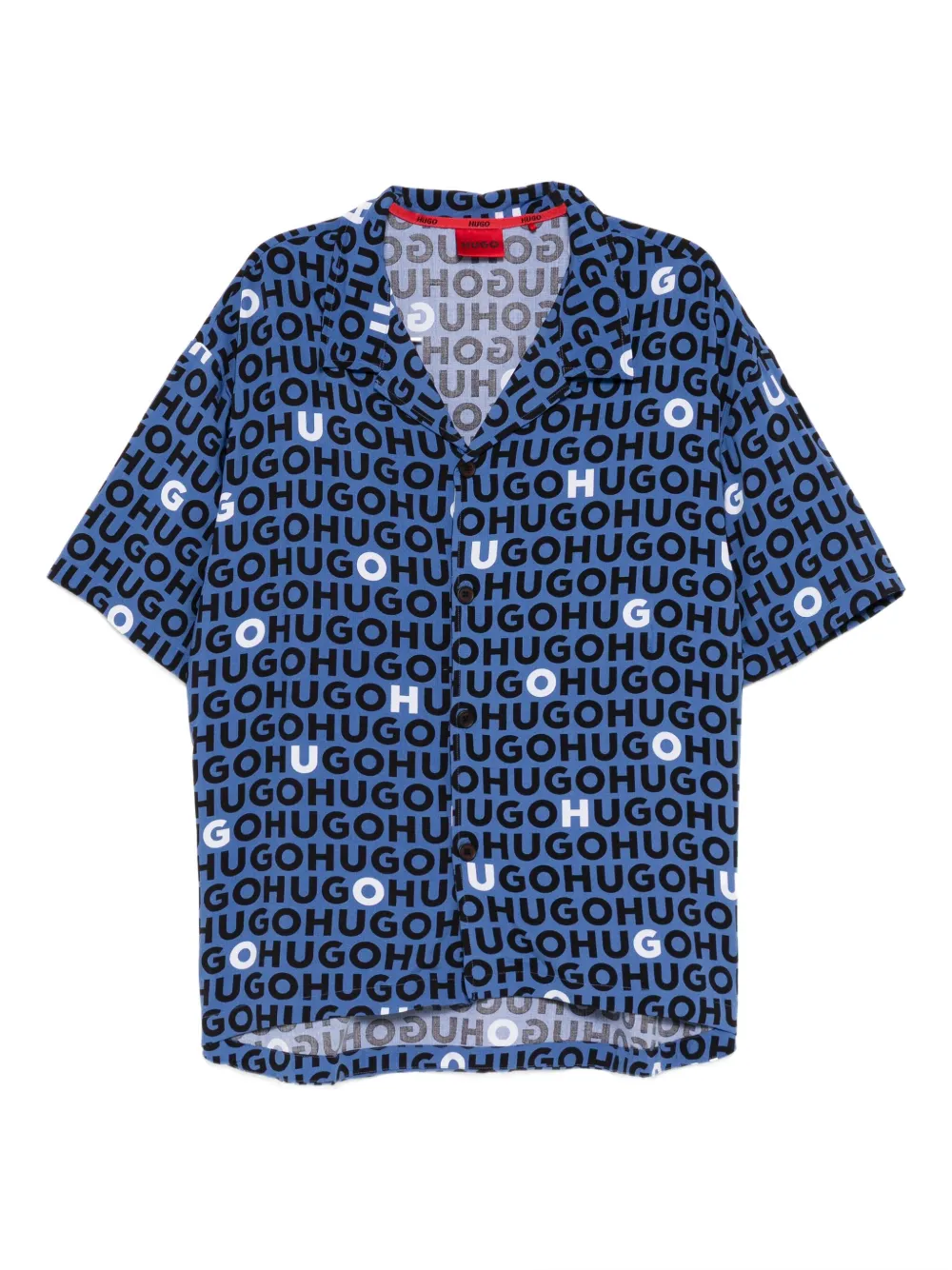 HUGO logo-printed shirt | Blue | Image 1