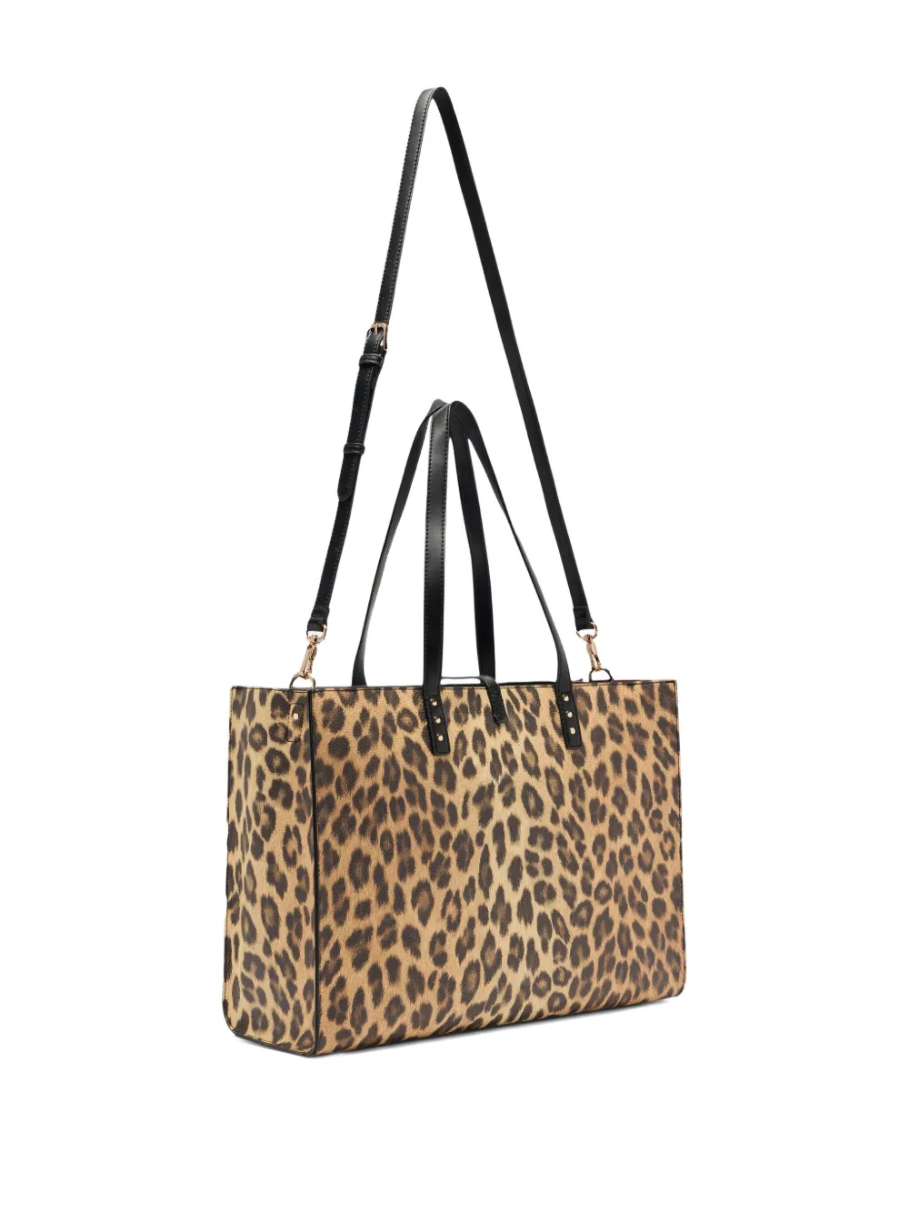LIU JO large animal-print tote bag Beige