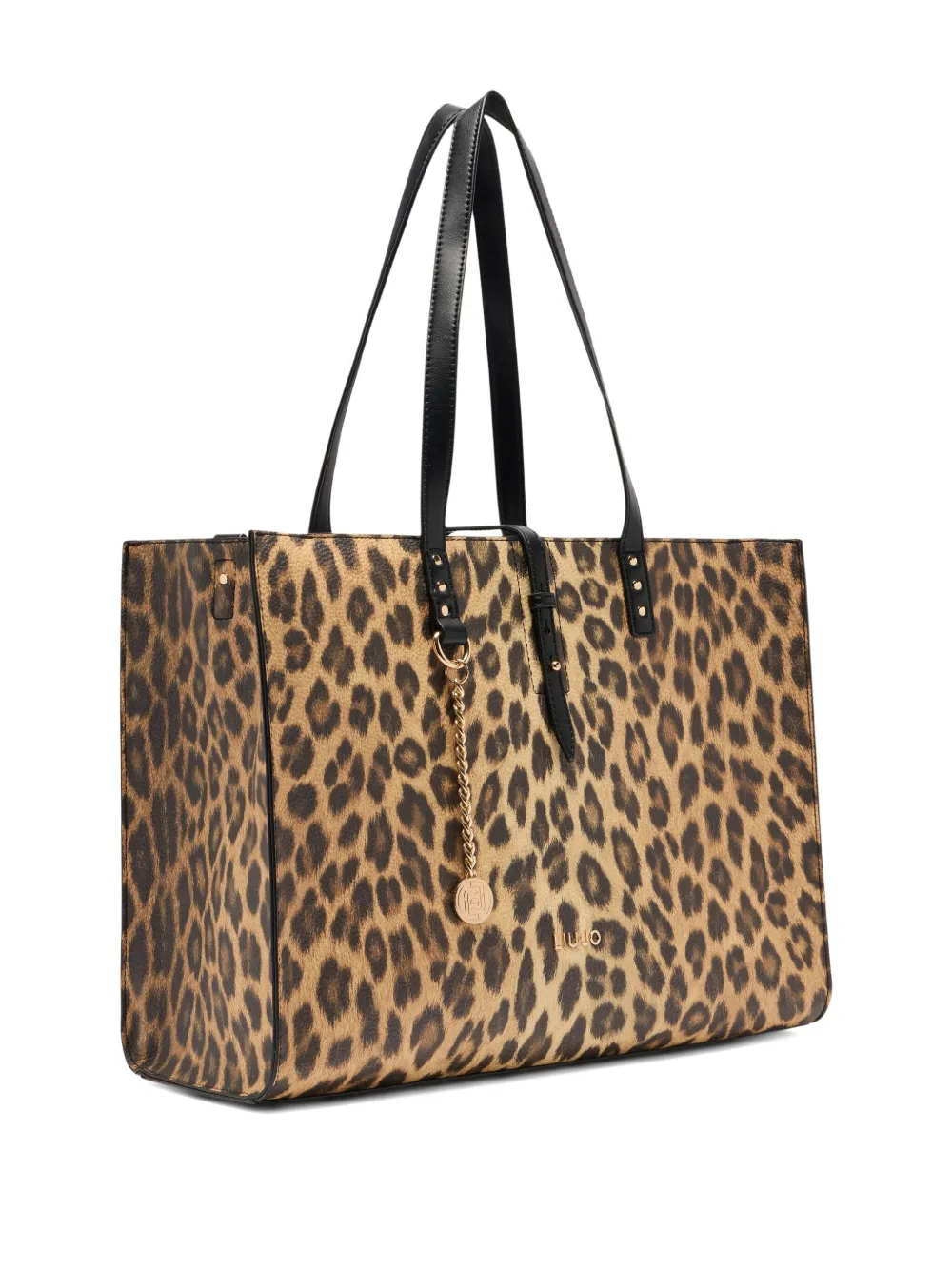 LIU JO large animal-print tote bag Beige