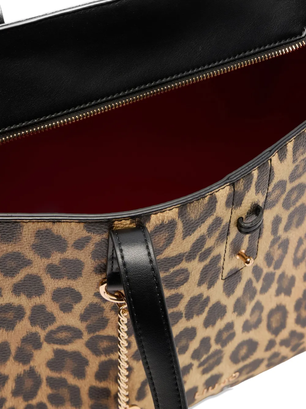 LIU JO large animal-print tote bag Beige