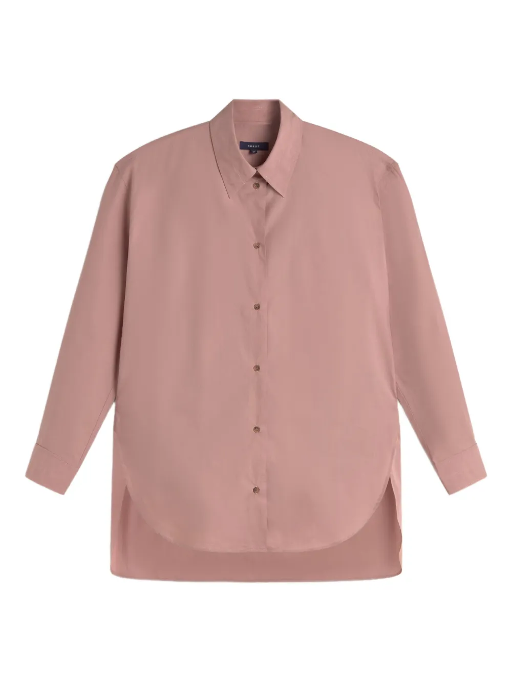 curved-hem shirt