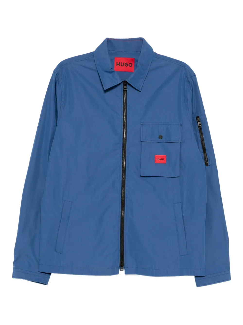 HUGO logo-patch jacket | Blue | Image 1