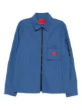 HUGO logo-patch jacket - Blue