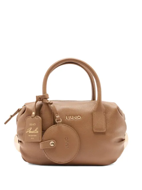 LIU JO small embossed-logo tote bag