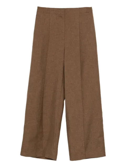 Theory pleated cropped trousers