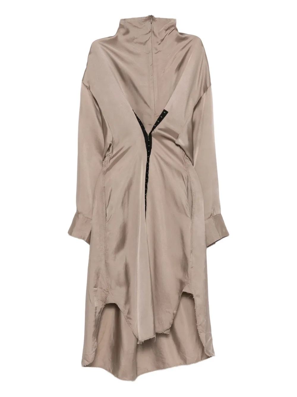 high-neck shirt dress