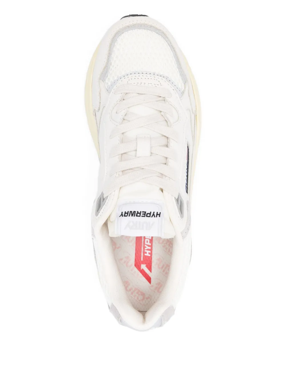 Autry leather panel sneakers White
