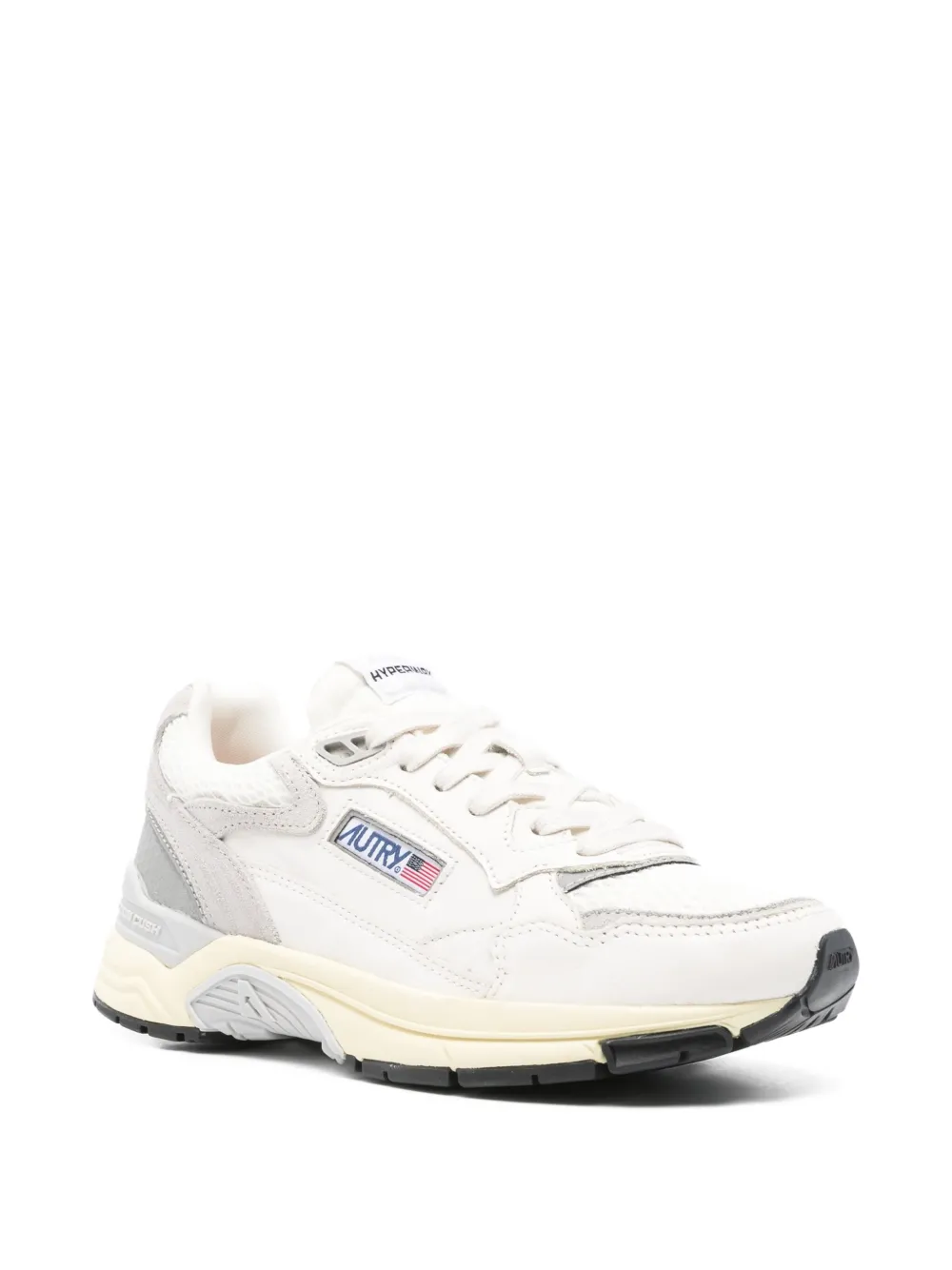 Autry leather panel sneakers White