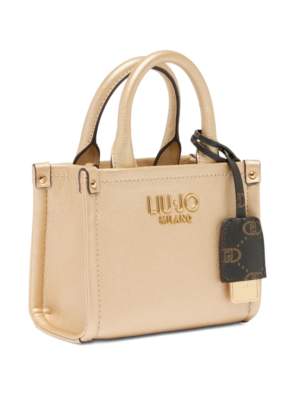 Liu •jo Mini Bag With Charm In Gold
