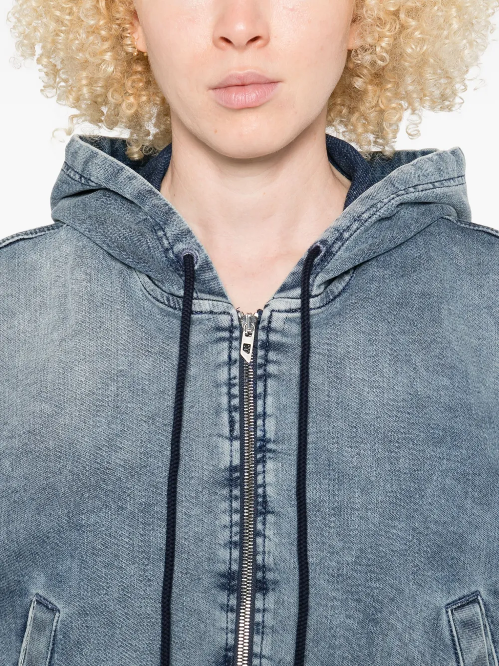 Diesel Denim jack Blauw