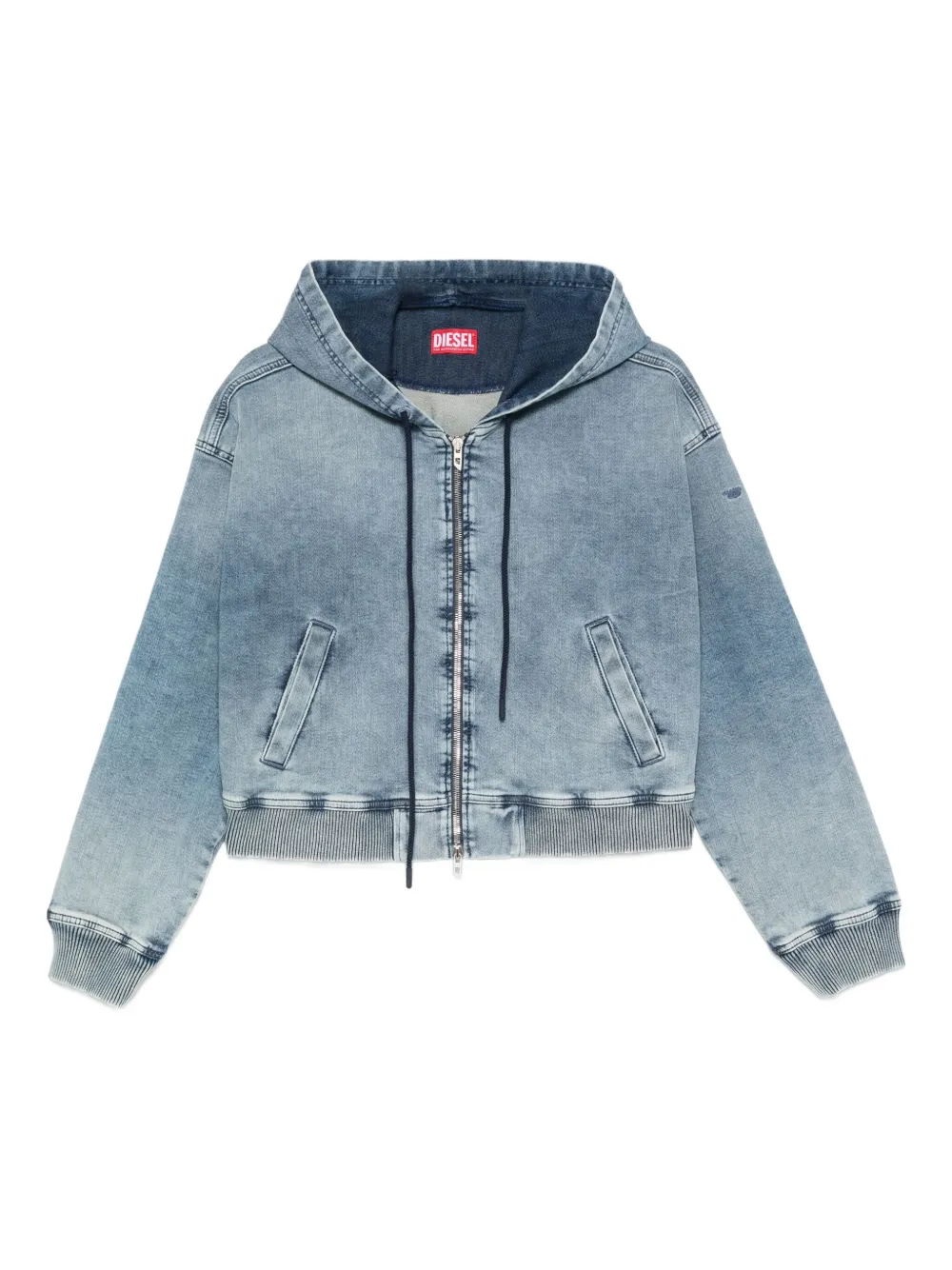 Diesel Denim jack Blauw