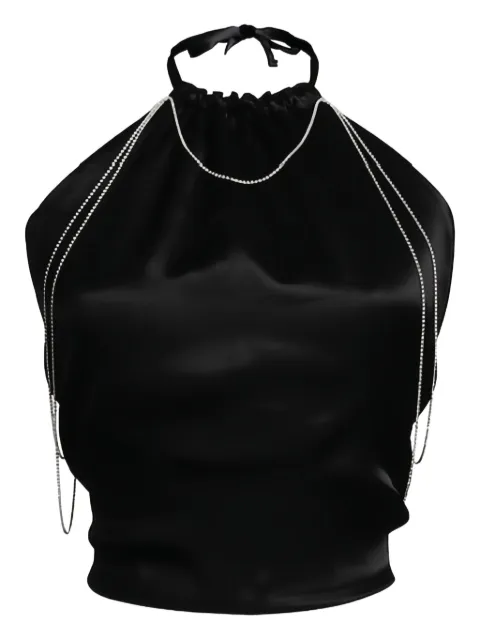 Hamoulet Layla chain-embellished halter top