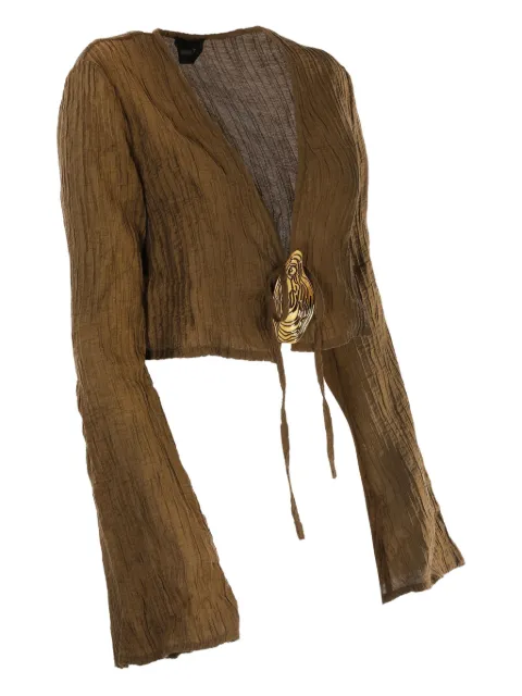 Hamoulet Hadar bell-sleeve embellished blouse
