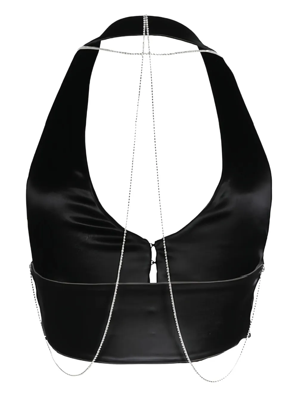 Hamoulet Cosmos chain-embellished halterneck top | Black | Image 1