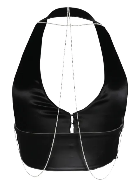 Hamoulet Cosmos chain-embellished halterneck top