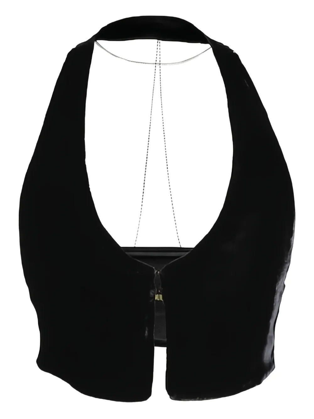 Hamoulet Cosmos chain-embellished halterneck top | Blouses | Image 2