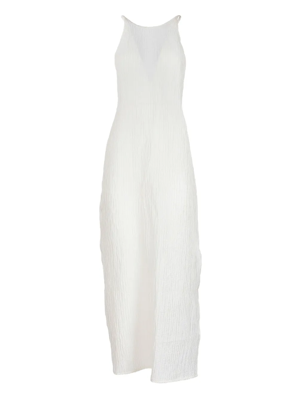 Chela back-detail midi dress