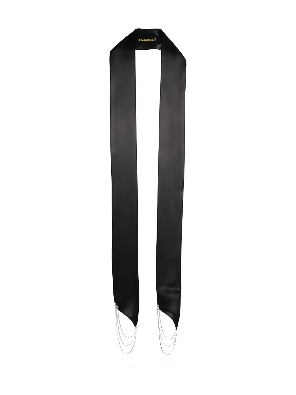 Hamoulet chain-embellished scarf | Black | Image 1