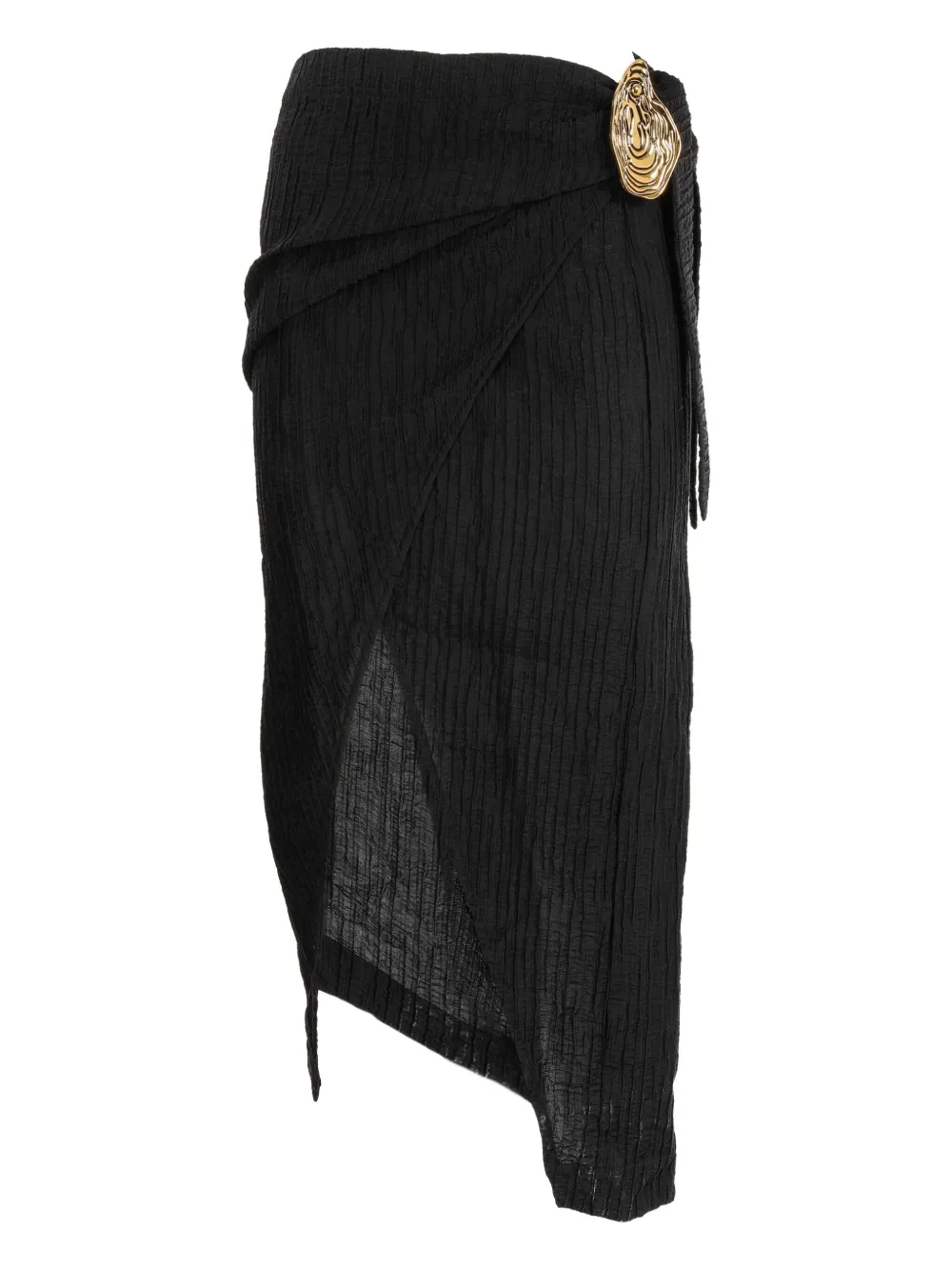 Hamoulet textured embellished midi skirt | Black | Image 1