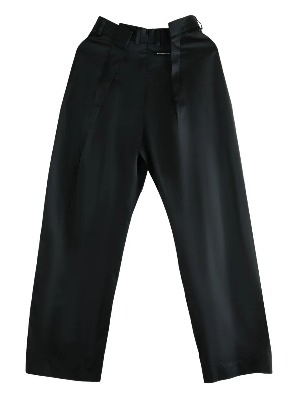 Mm6 Maison Margiela Pleated-front Trousers In Black