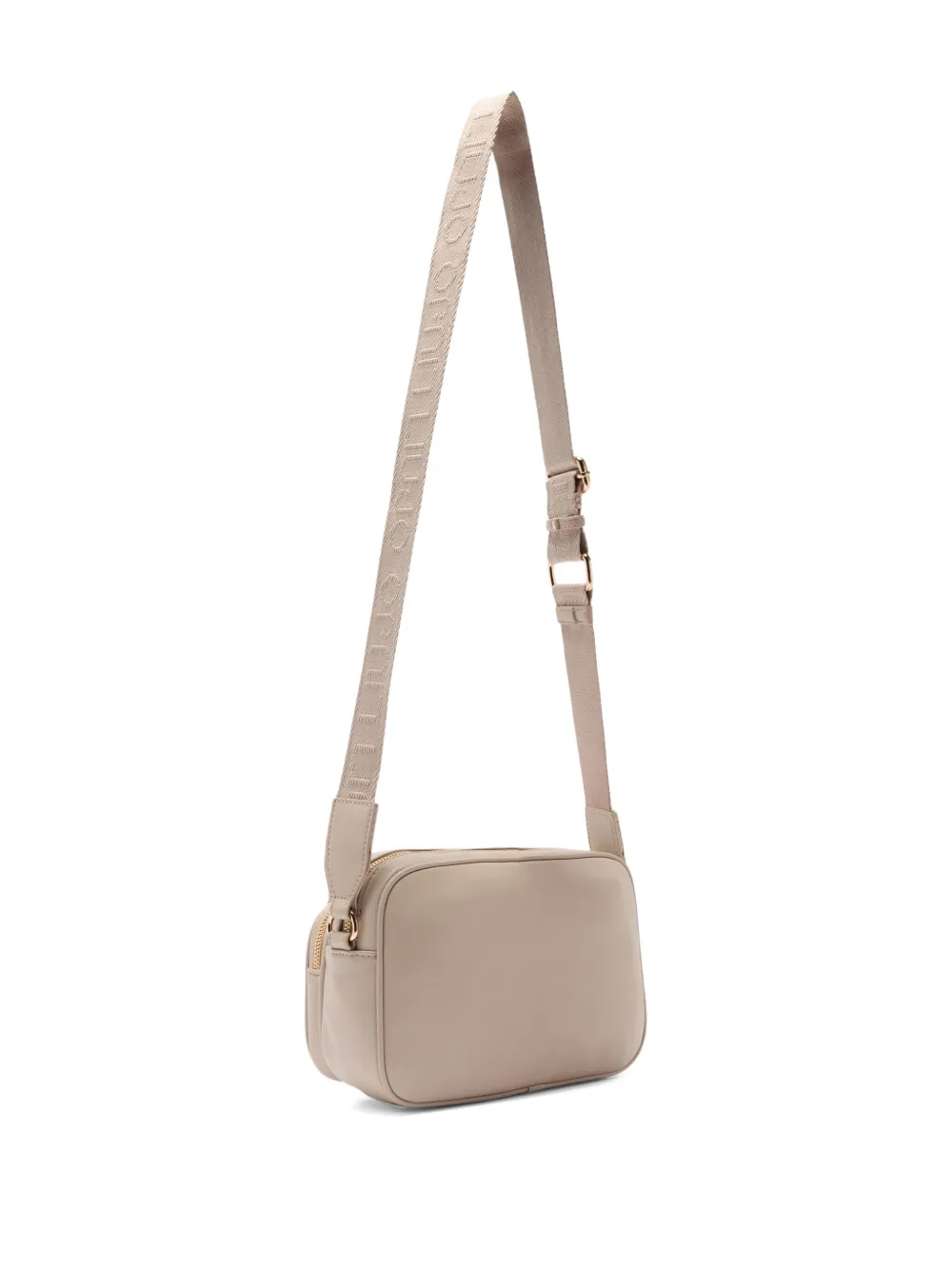 LIU JO medium logo-plaque zip-fastening cross body bag Beige