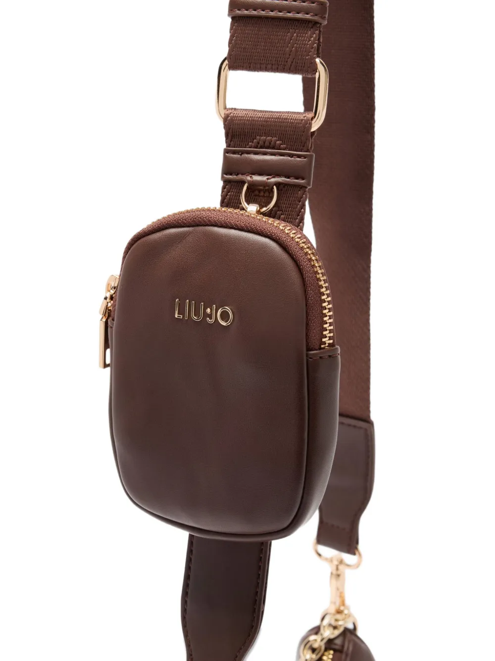 Liu •jo Small Hobo Bag With Chain In Brown