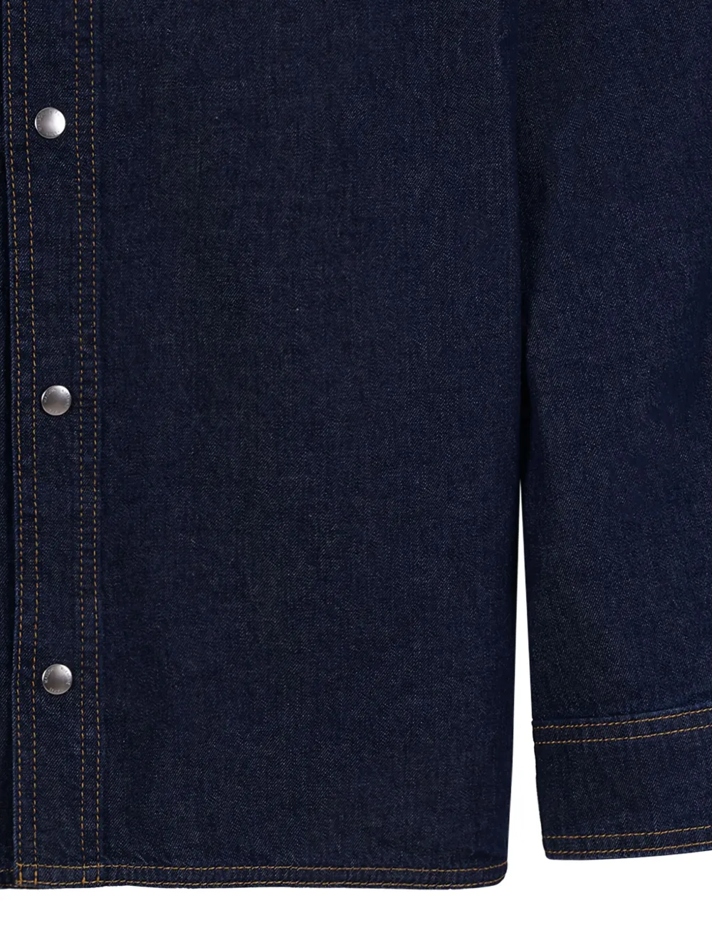 Maison Kitsuné Overhemd met zak met knopen Blauw