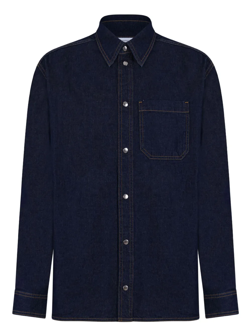Maison Kitsuné ポケット シャツ - ブルー