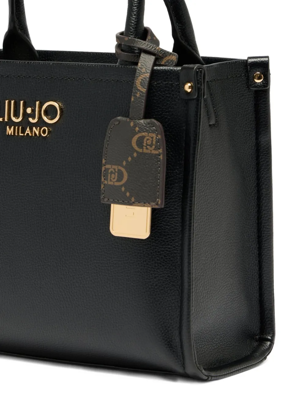 Liu •jo Small Bag With Charm In Black