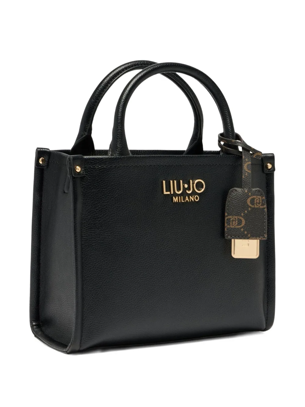 Liu •jo Small Bag With Charm In Black