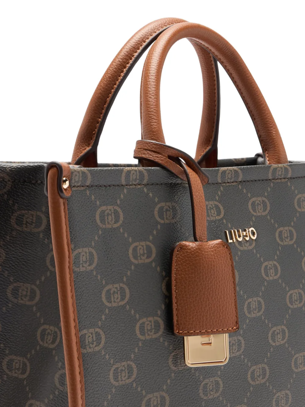 LIU JO medium logo-print shoulder bag Bruin