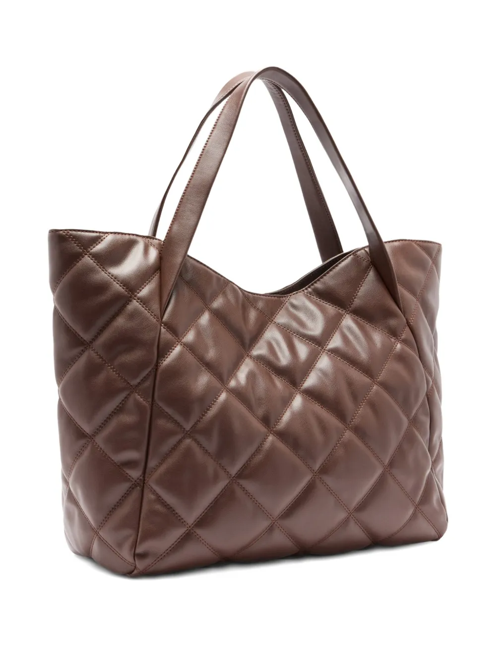 LIU JO large quilted logo tote bag Bruin