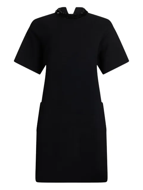 LIU JO sequin-embellished short-sleeved mini day dress