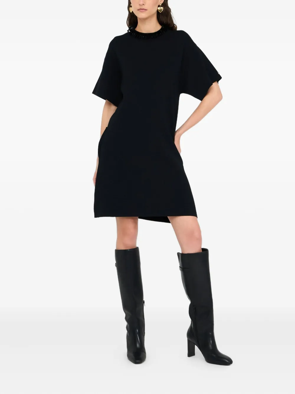 LIU JO Dress with sequins Zwart