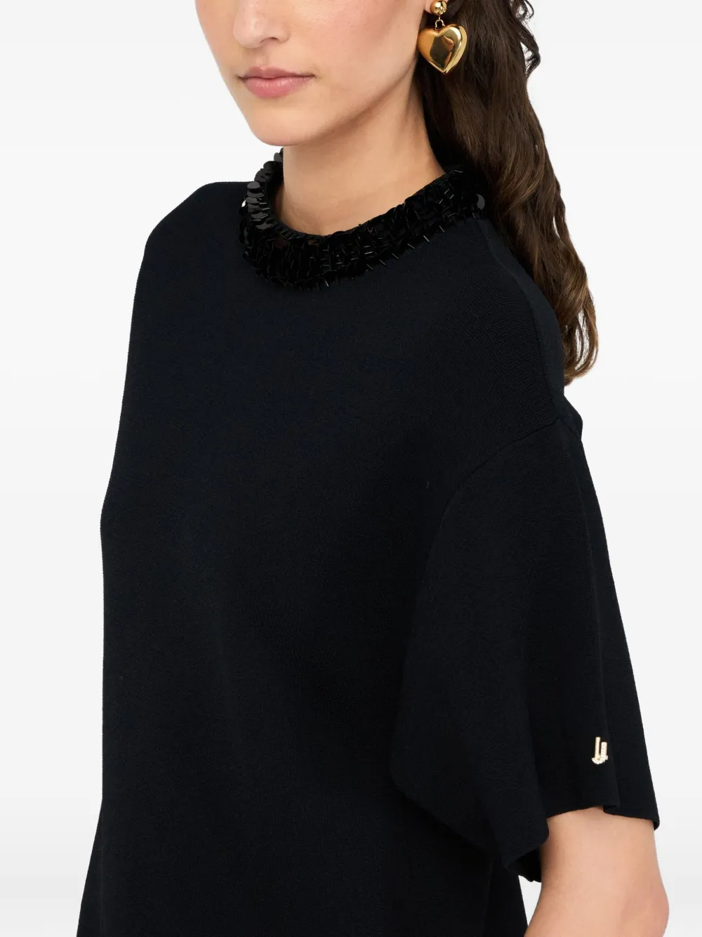 LIU JO Dress with sequins Zwart