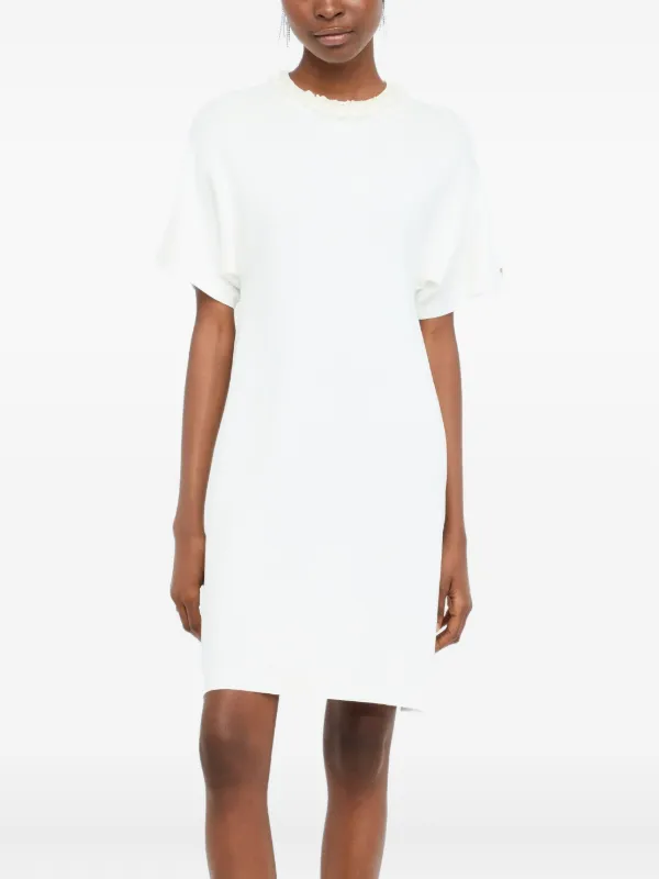 LIU JO sequin-embellished crew-neck Mini Day Dress White