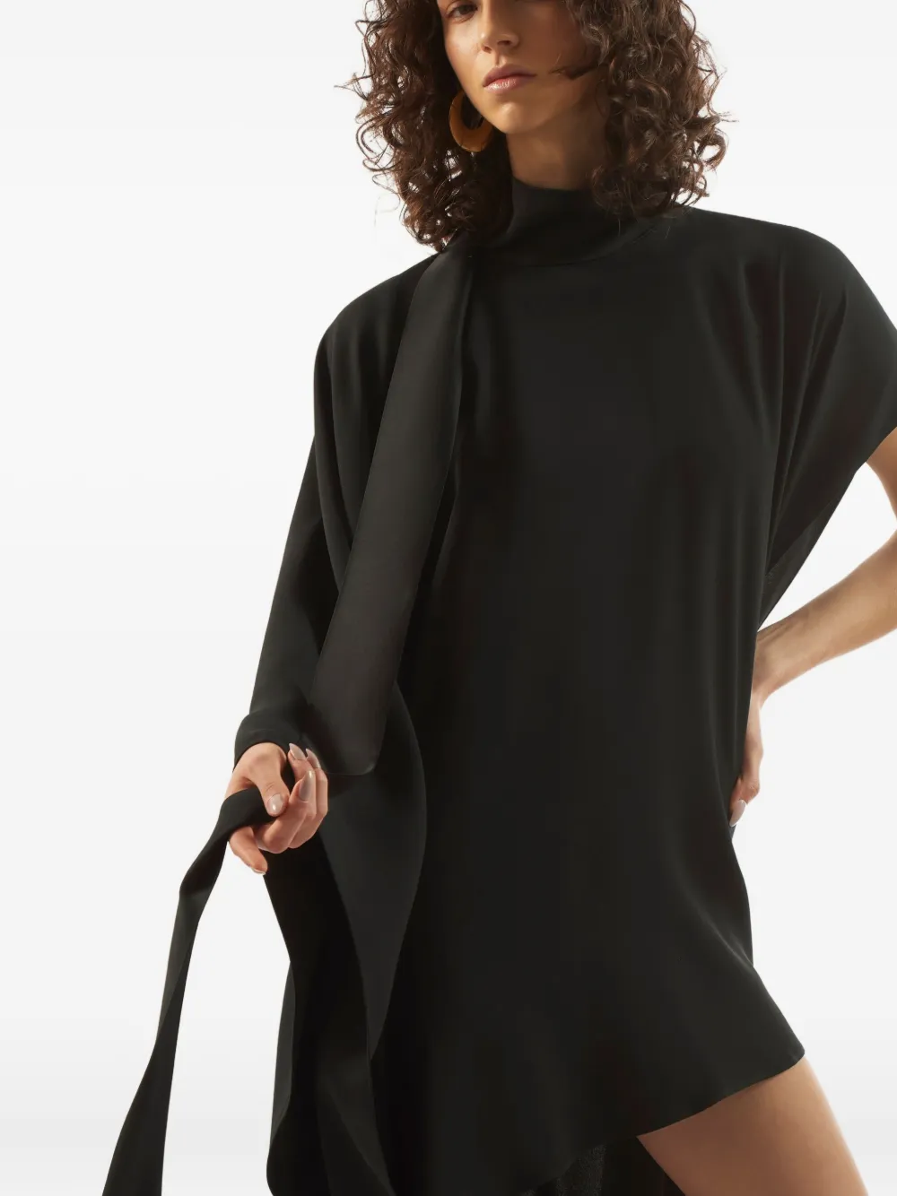 Taller Marmo California asymmetric-hem dress Zwart