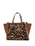 GIANNI CHIARINI Miss Marcella leopard-print tote bag - Brown