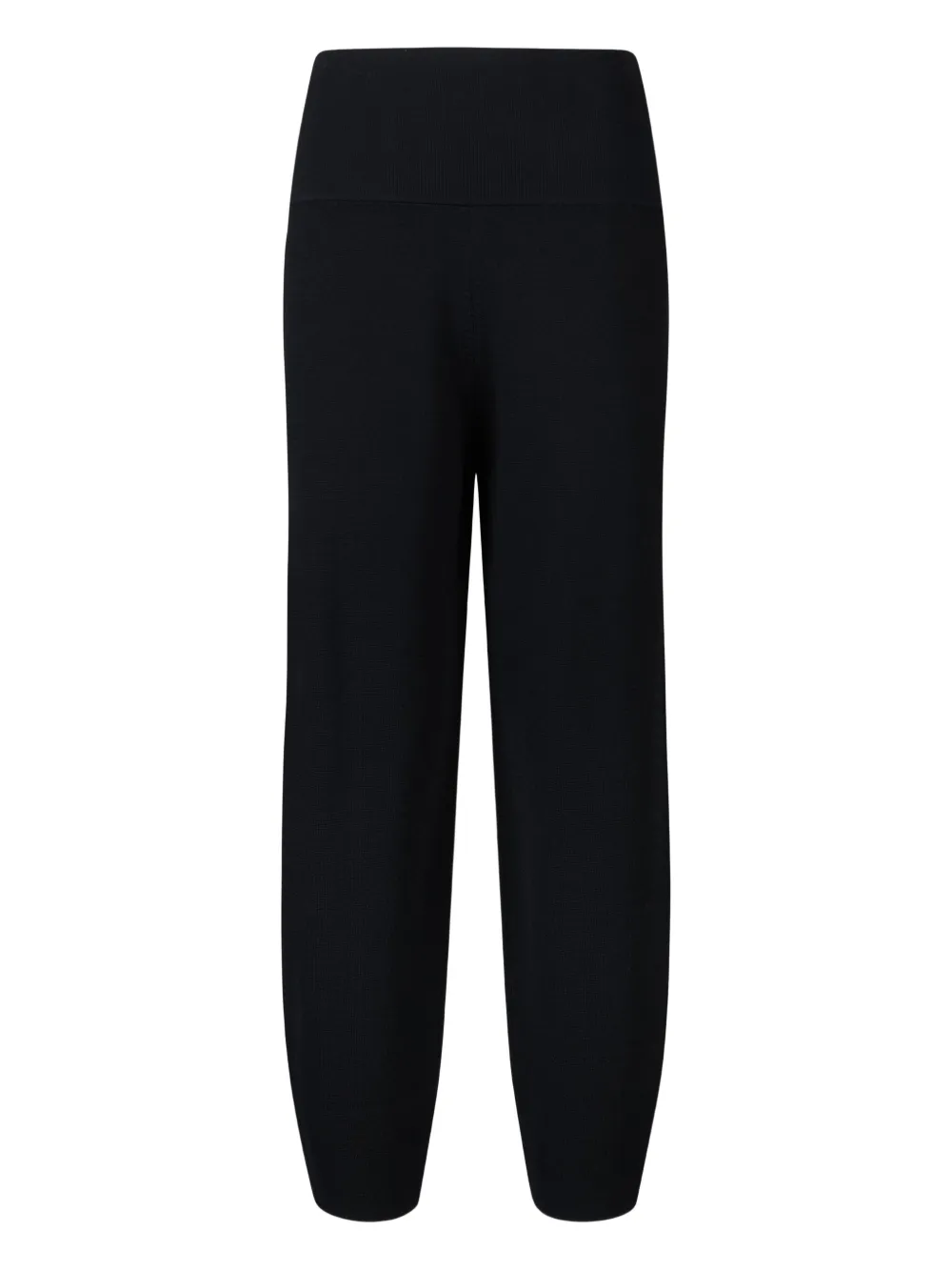 LIU JO waist-banded straight trousers Zwart