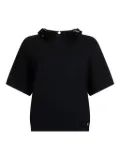 LIU JO sequin-embellished colared T-shirt - Black