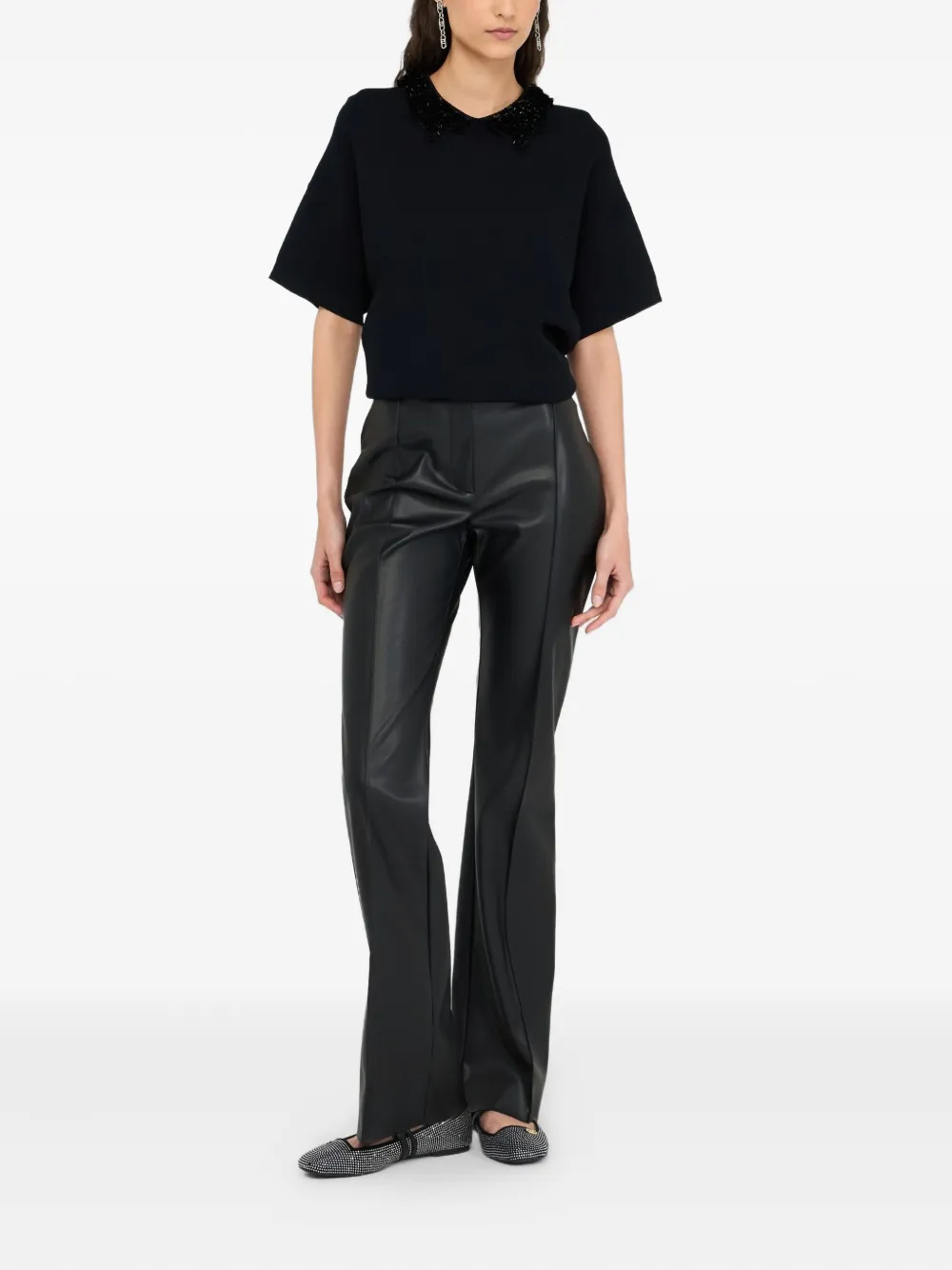LIU JO sequin-embellished colared T-shirt | T-Shirts & Jersey Shirts | Image 2