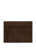 Paul Smith leather vertical-stripe card holder - Brown